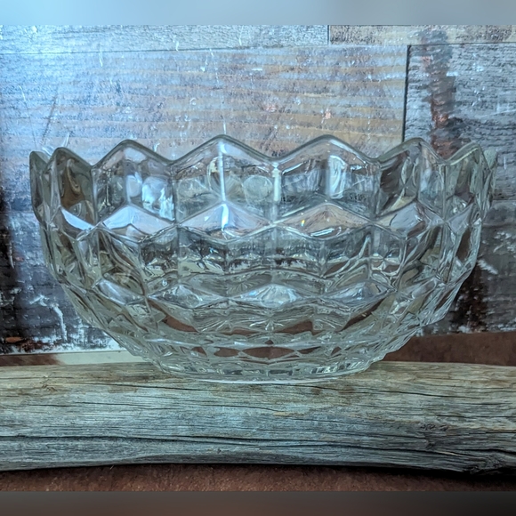 Vintage 50's Fostoria American Pattern Crystal Bowl - Picture 4 of 9